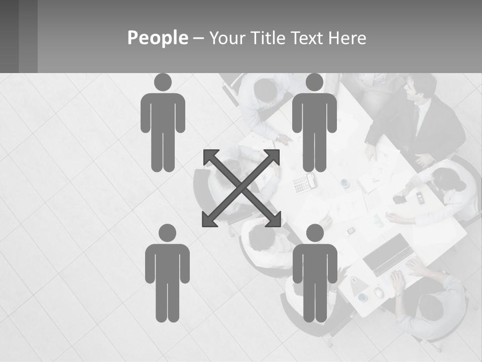A Group Of People Sitting Around A Table PowerPoint Template