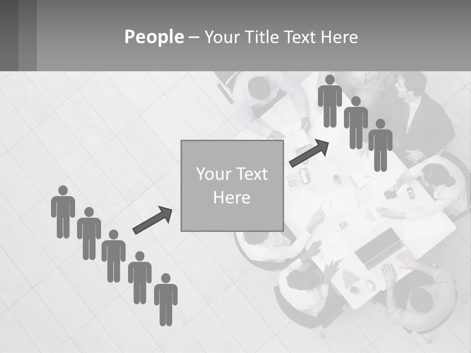 A Group Of People Sitting Around A Table PowerPoint Template