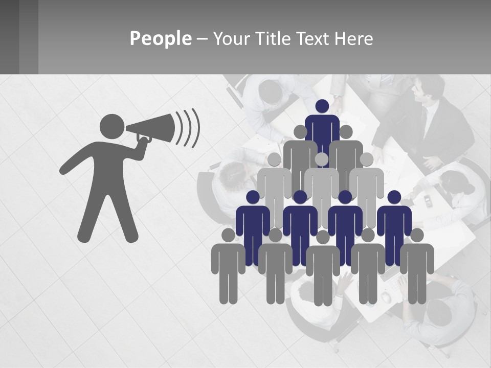 A Group Of People Sitting Around A Table PowerPoint Template