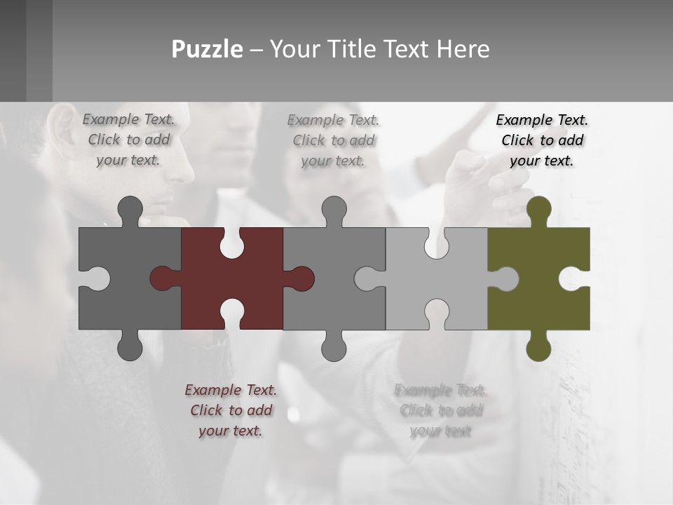 A Group Of People Looking At A Whiteboard PowerPoint Template