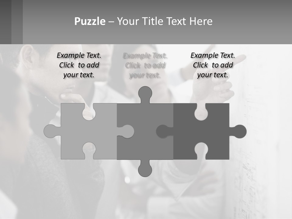 A Group Of People Looking At A Whiteboard PowerPoint Template