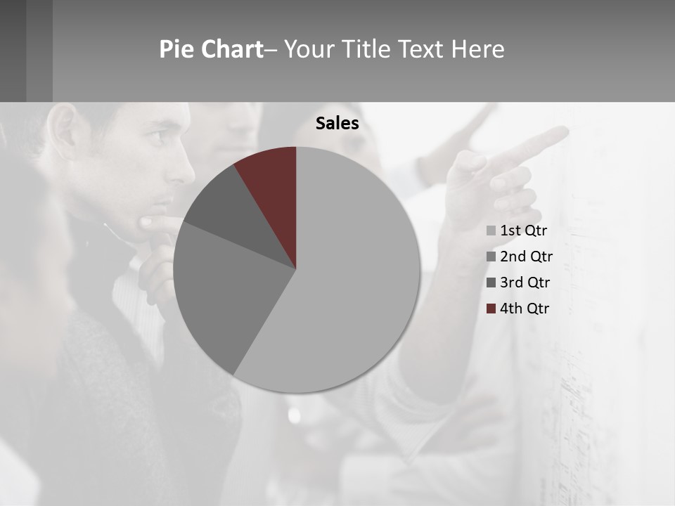 A Group Of People Looking At A Whiteboard PowerPoint Template