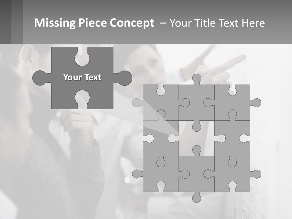 A Group Of People Looking At A Whiteboard PowerPoint Template