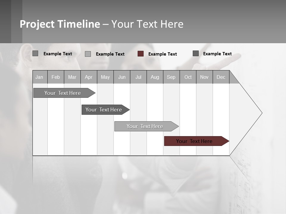 A Group Of People Looking At A Whiteboard PowerPoint Template