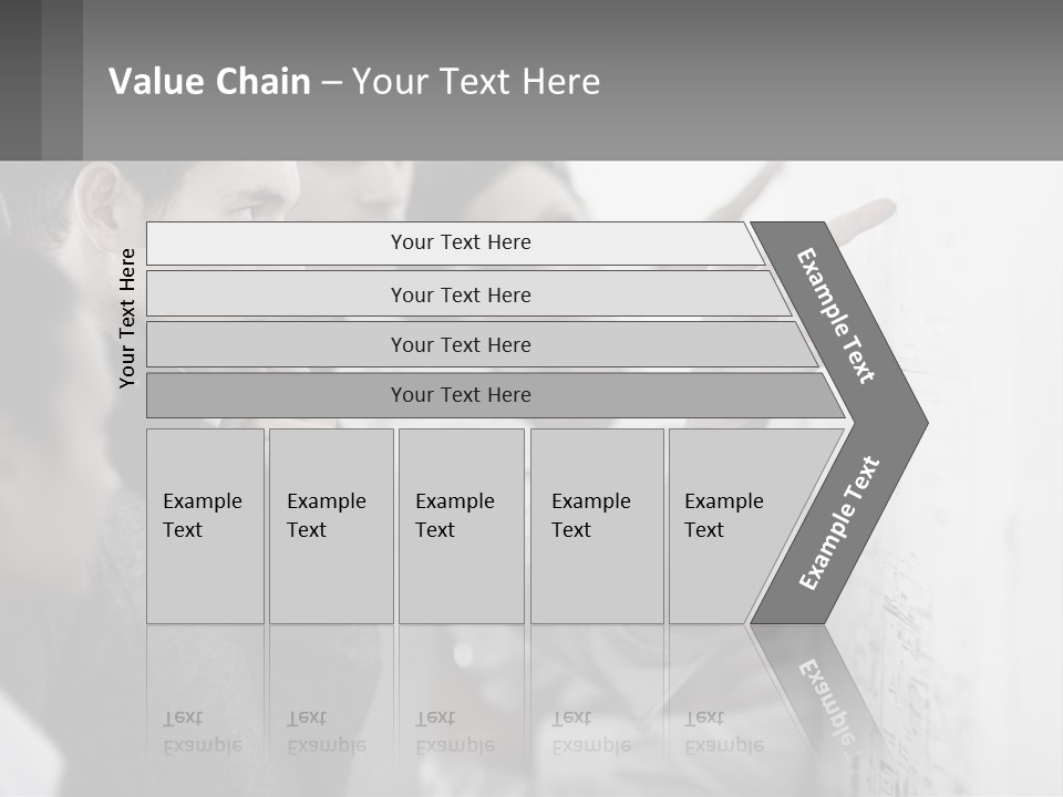 A Group Of People Looking At A Whiteboard PowerPoint Template