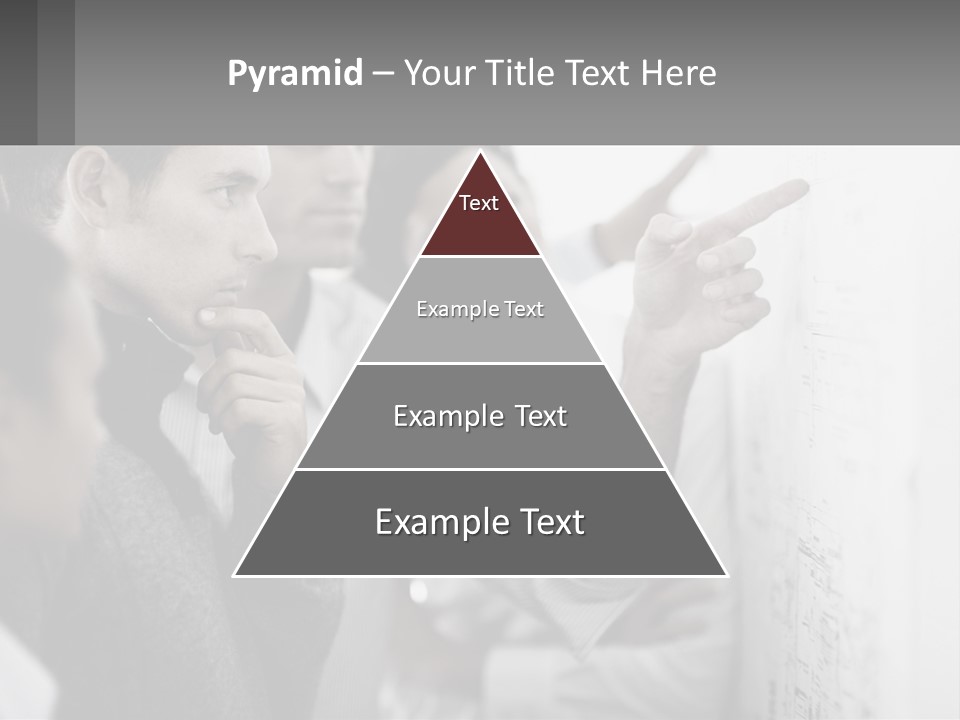 A Group Of People Looking At A Whiteboard PowerPoint Template