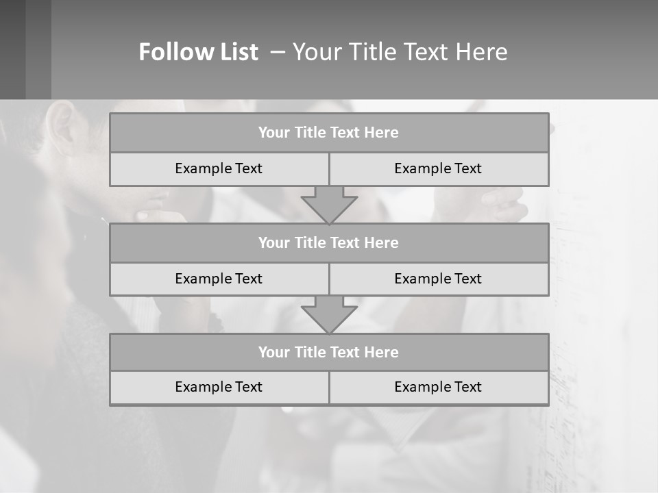 A Group Of People Looking At A Whiteboard PowerPoint Template