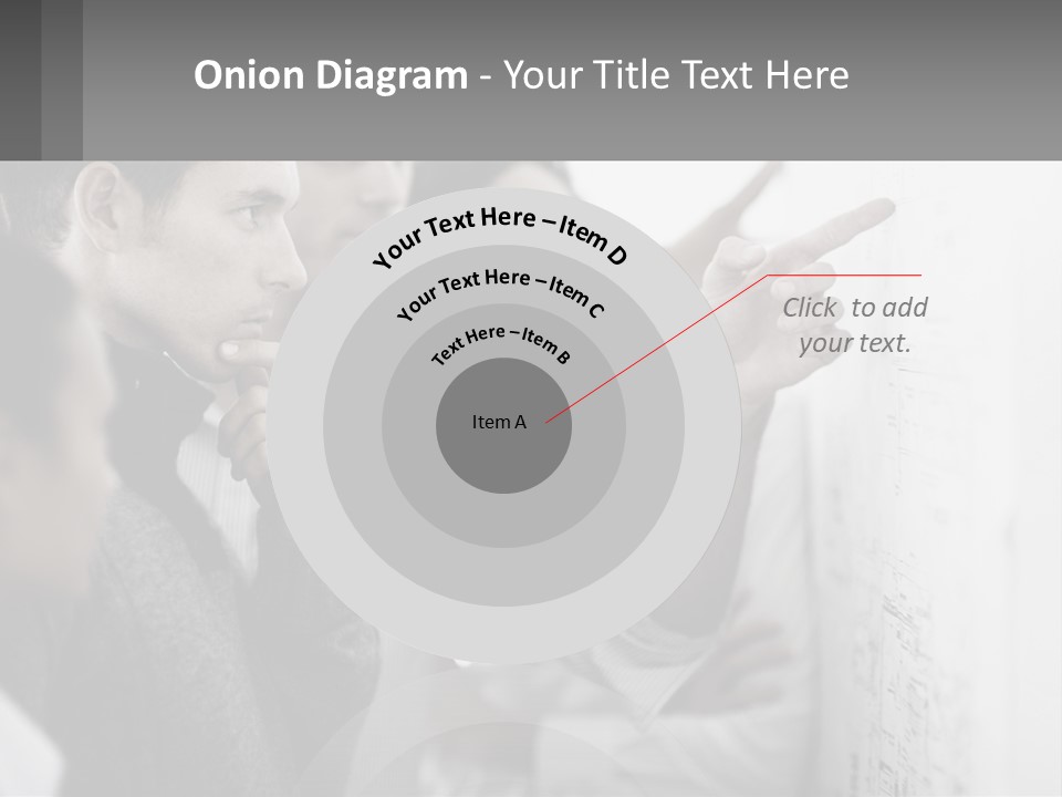 A Group Of People Looking At A Whiteboard PowerPoint Template