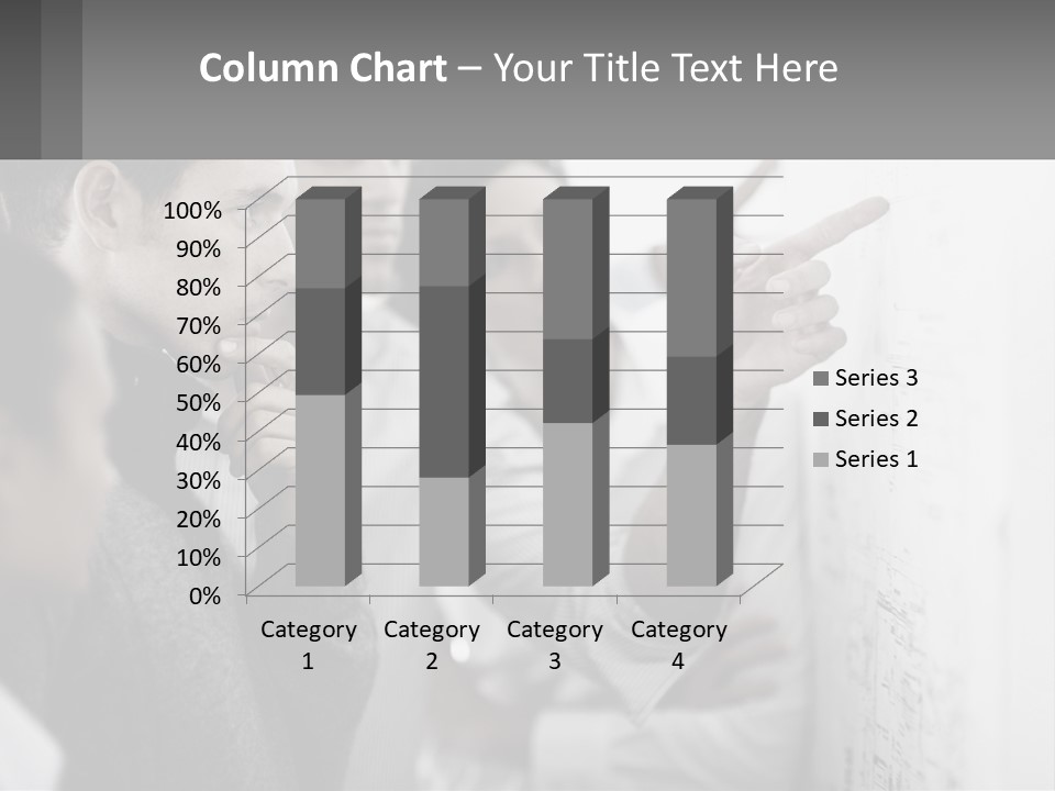 A Group Of People Looking At A Whiteboard PowerPoint Template