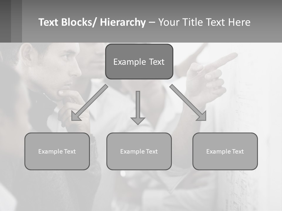 A Group Of People Looking At A Whiteboard PowerPoint Template