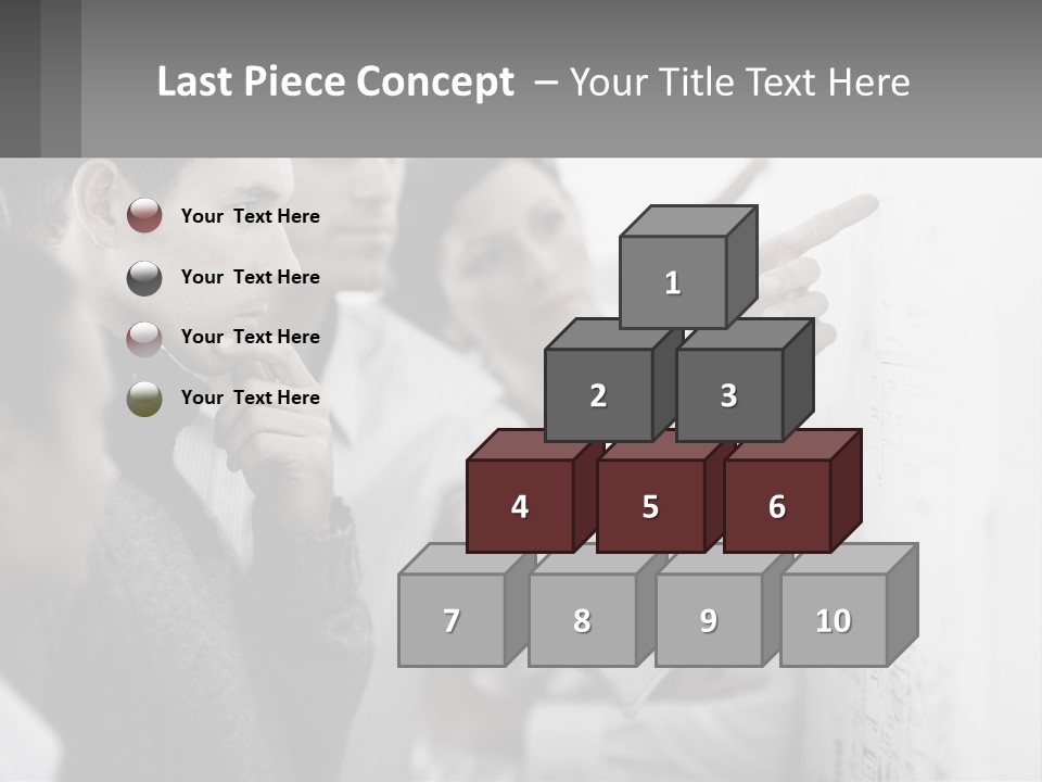 A Group Of People Looking At A Whiteboard PowerPoint Template