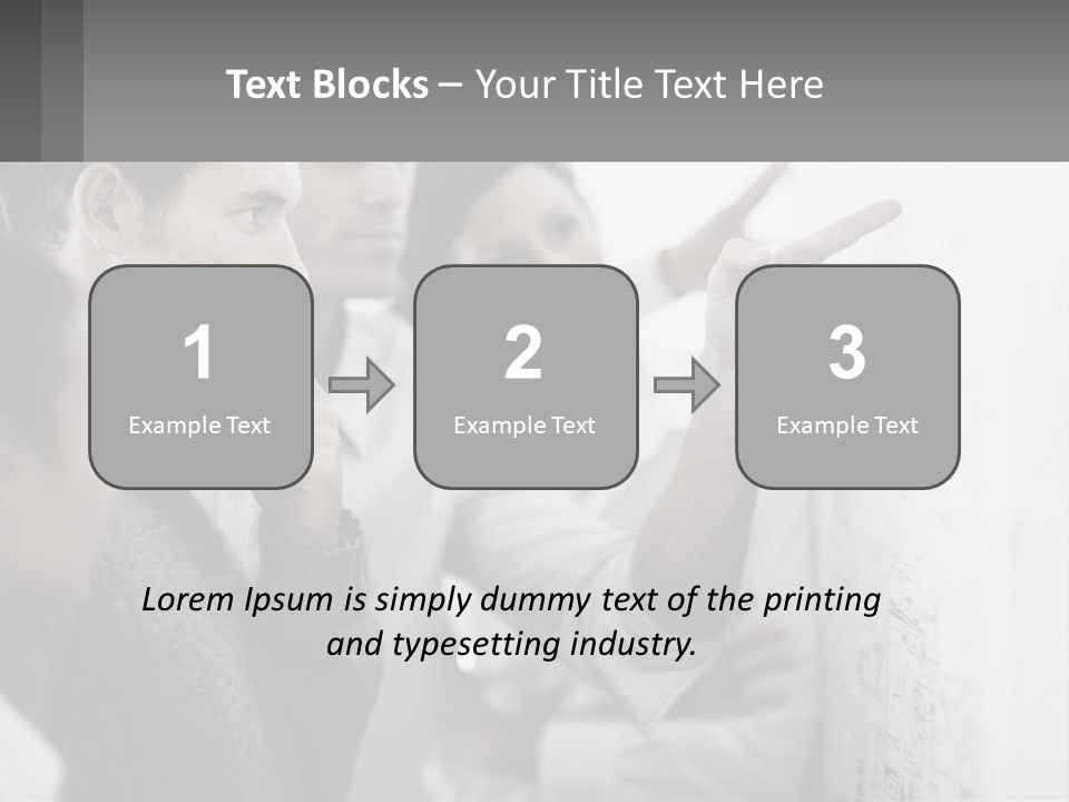 A Group Of People Looking At A Whiteboard PowerPoint Template