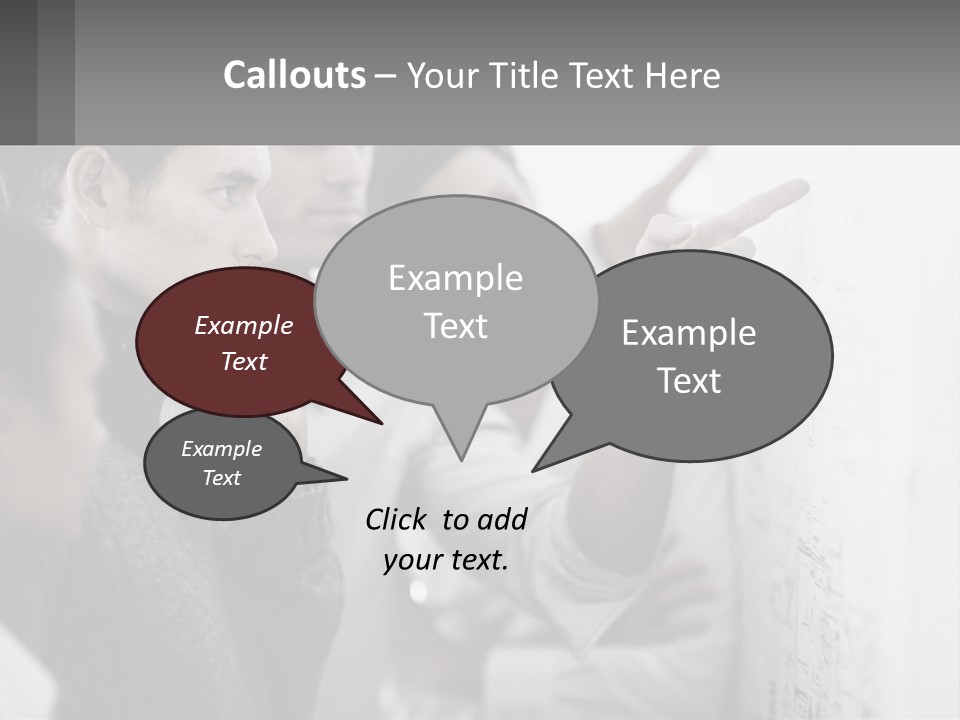 A Group Of People Looking At A Whiteboard PowerPoint Template