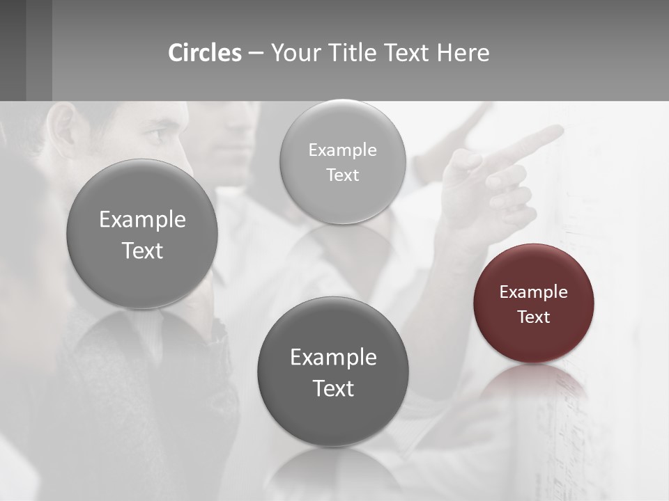 A Group Of People Looking At A Whiteboard PowerPoint Template