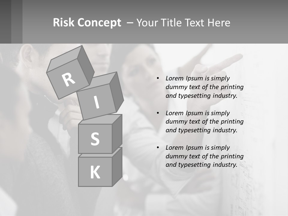 A Group Of People Looking At A Whiteboard PowerPoint Template