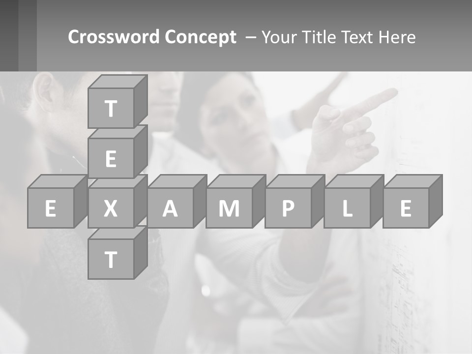 A Group Of People Looking At A Whiteboard PowerPoint Template