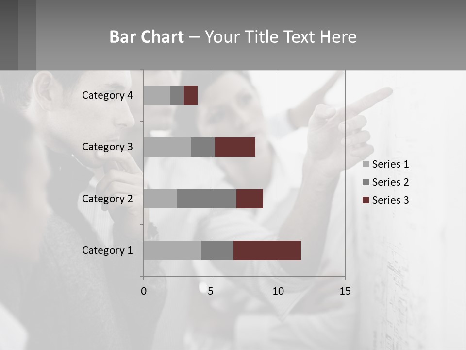 A Group Of People Looking At A Whiteboard PowerPoint Template