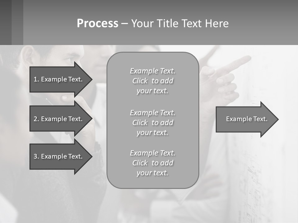 A Group Of People Looking At A Whiteboard PowerPoint Template