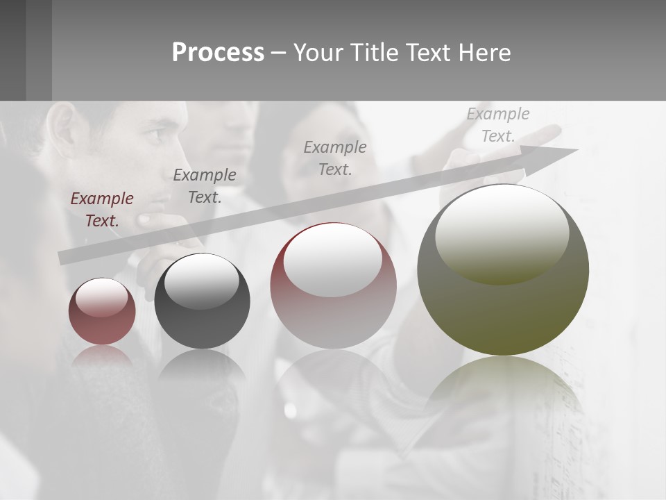 A Group Of People Looking At A Whiteboard PowerPoint Template