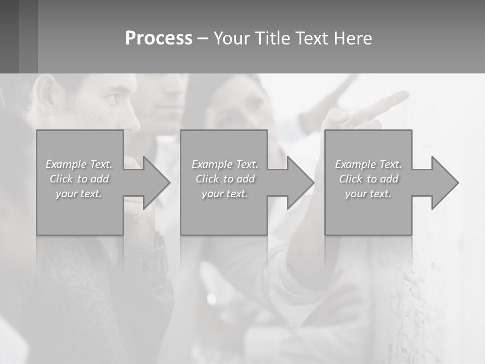 A Group Of People Looking At A Whiteboard PowerPoint Template