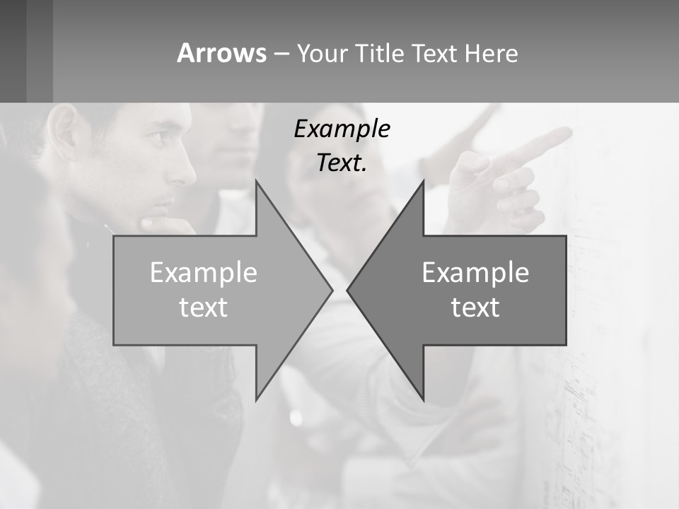 A Group Of People Looking At A Whiteboard PowerPoint Template