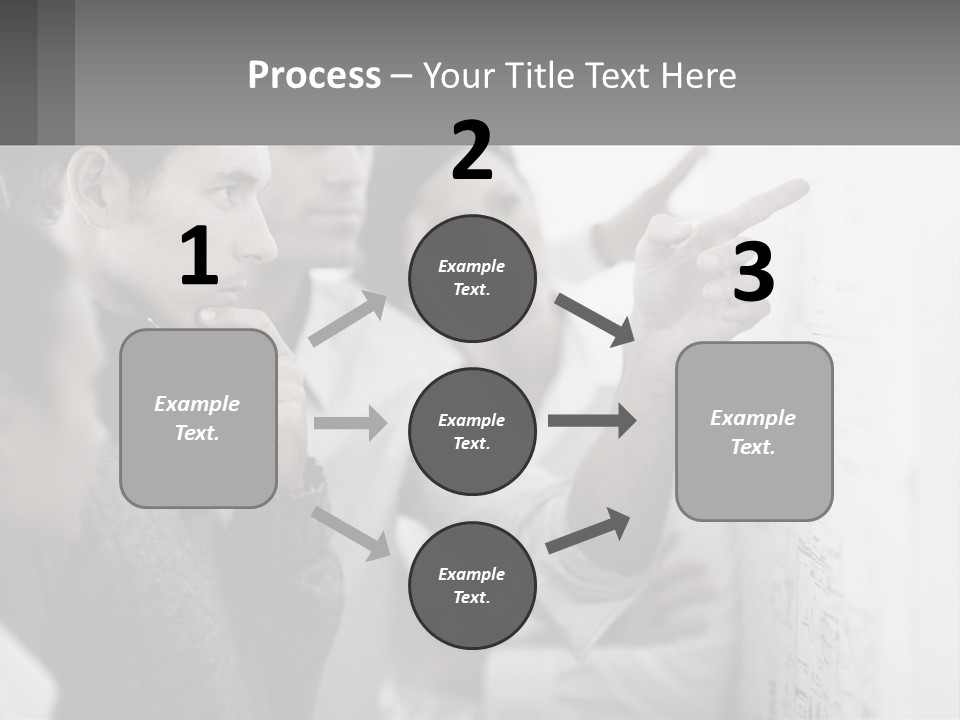 A Group Of People Looking At A Whiteboard PowerPoint Template