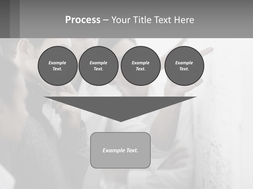 A Group Of People Looking At A Whiteboard PowerPoint Template