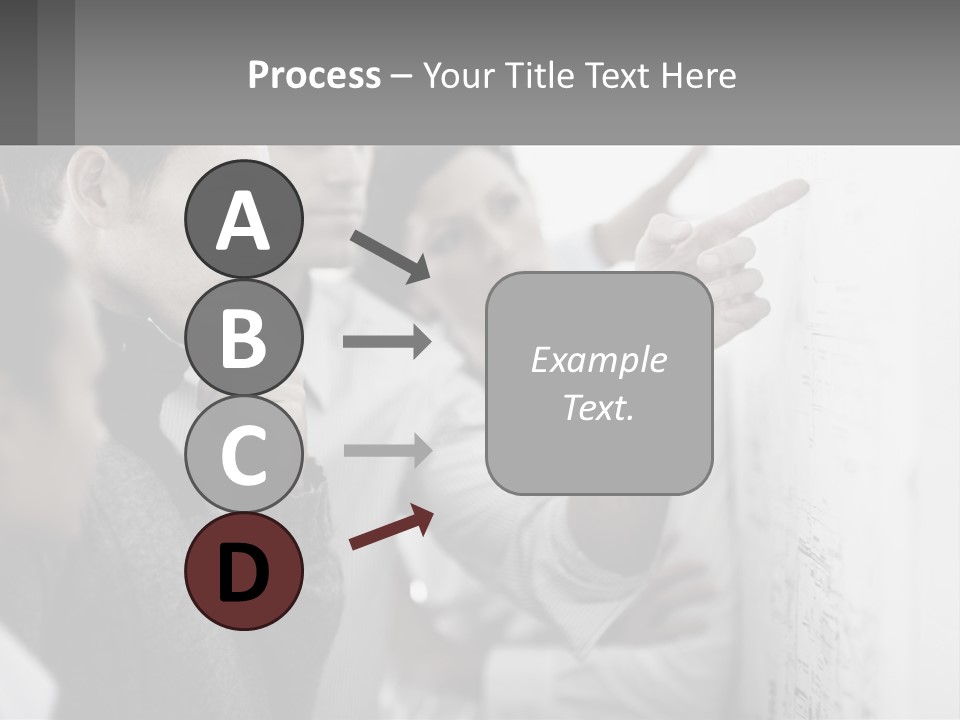 A Group Of People Looking At A Whiteboard PowerPoint Template