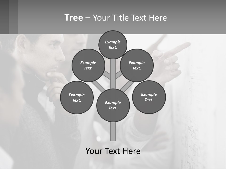 A Group Of People Looking At A Whiteboard PowerPoint Template