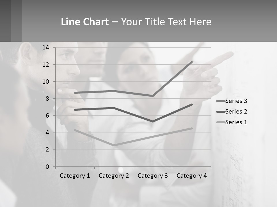 A Group Of People Looking At A Whiteboard PowerPoint Template