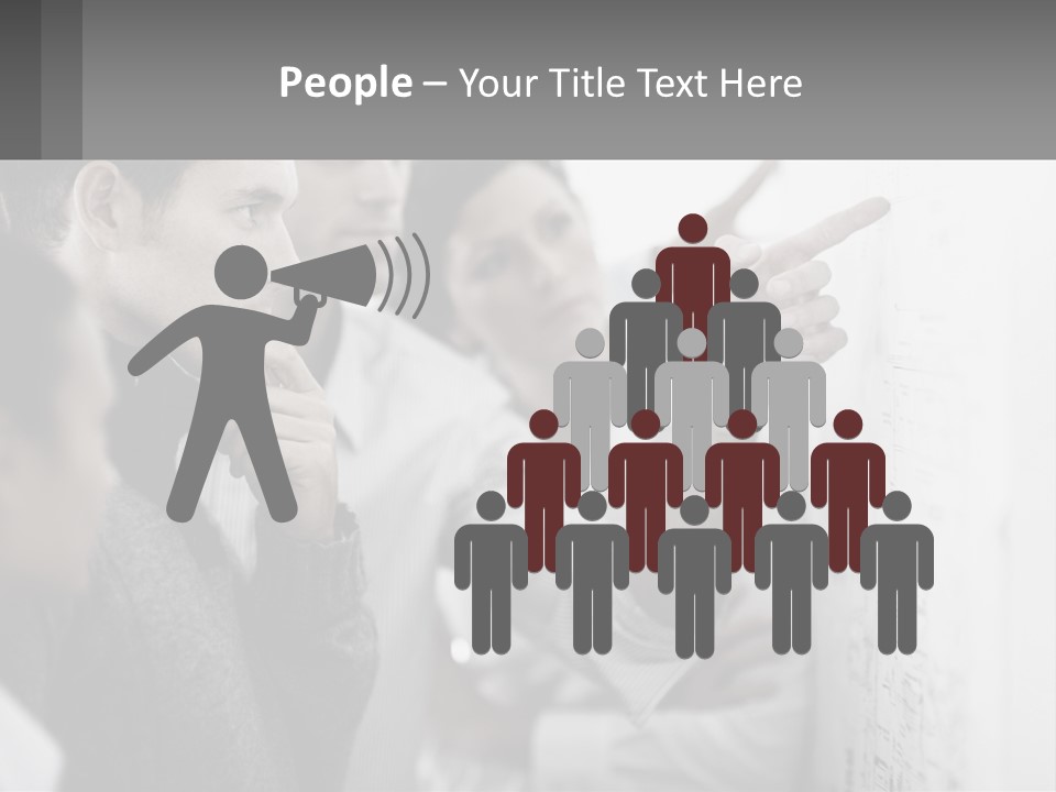 A Group Of People Looking At A Whiteboard PowerPoint Template