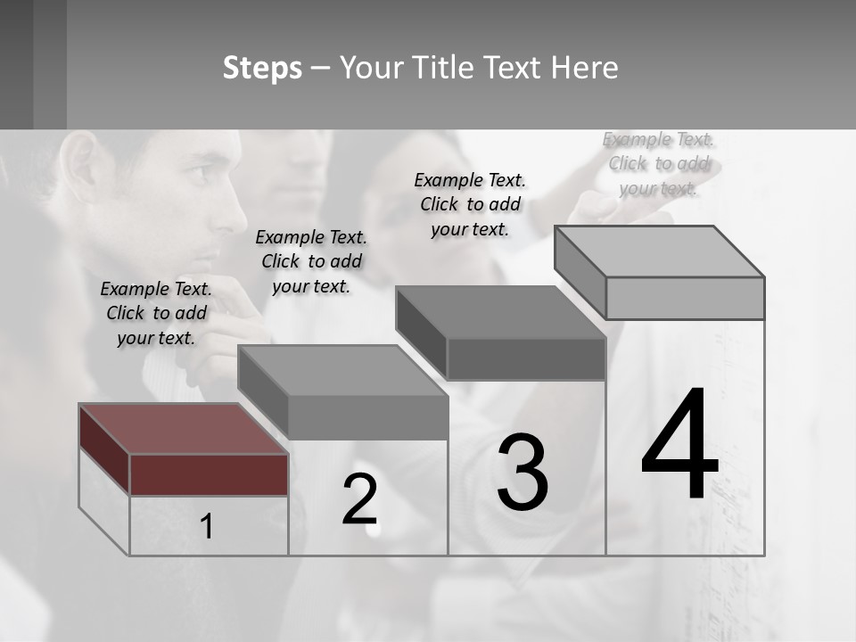 A Group Of People Looking At A Whiteboard PowerPoint Template