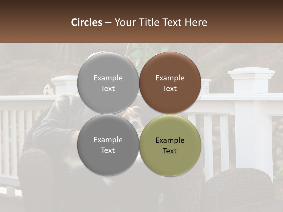 A Man Sitting On A Chair Holding A Dog PowerPoint Template