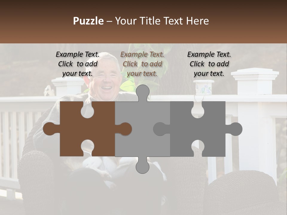 A Man Sitting On A Chair Holding A Dog PowerPoint Template