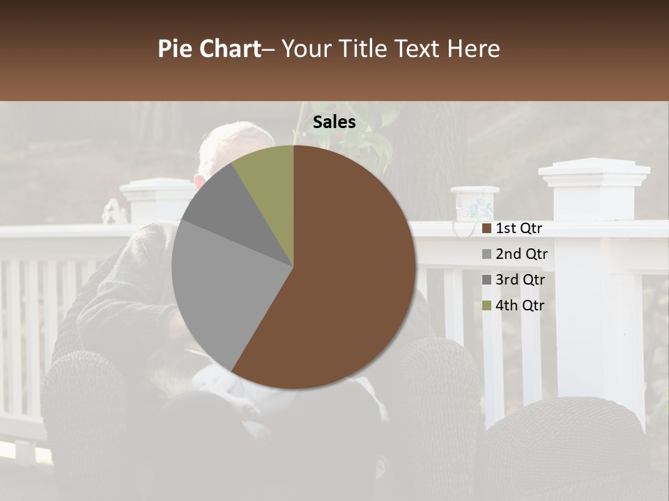 A Man Sitting On A Chair Holding A Dog PowerPoint Template