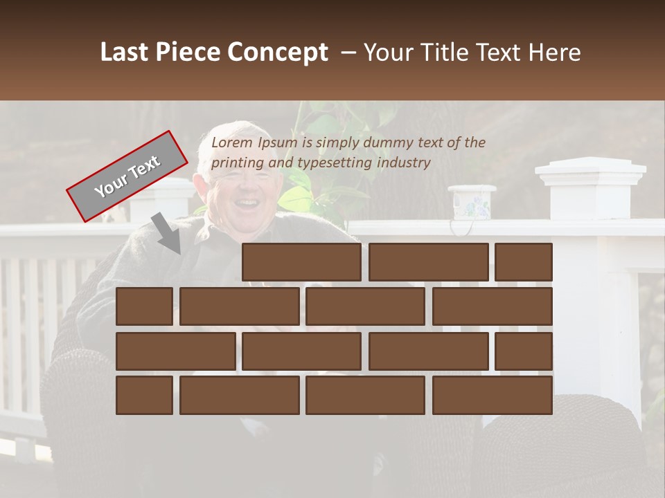 A Man Sitting On A Chair Holding A Dog PowerPoint Template