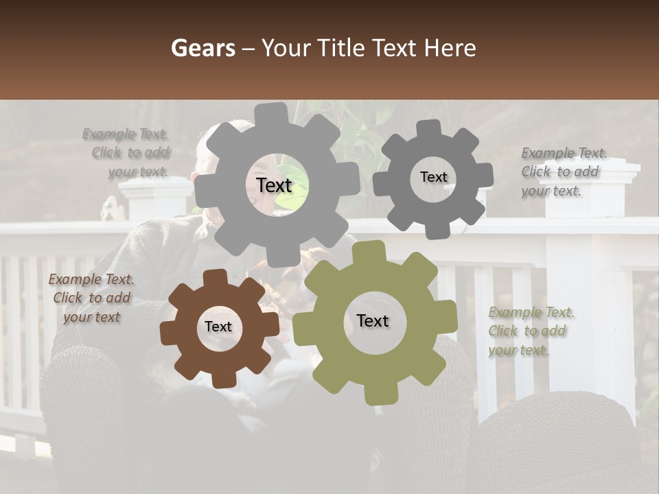 A Man Sitting On A Chair Holding A Dog PowerPoint Template