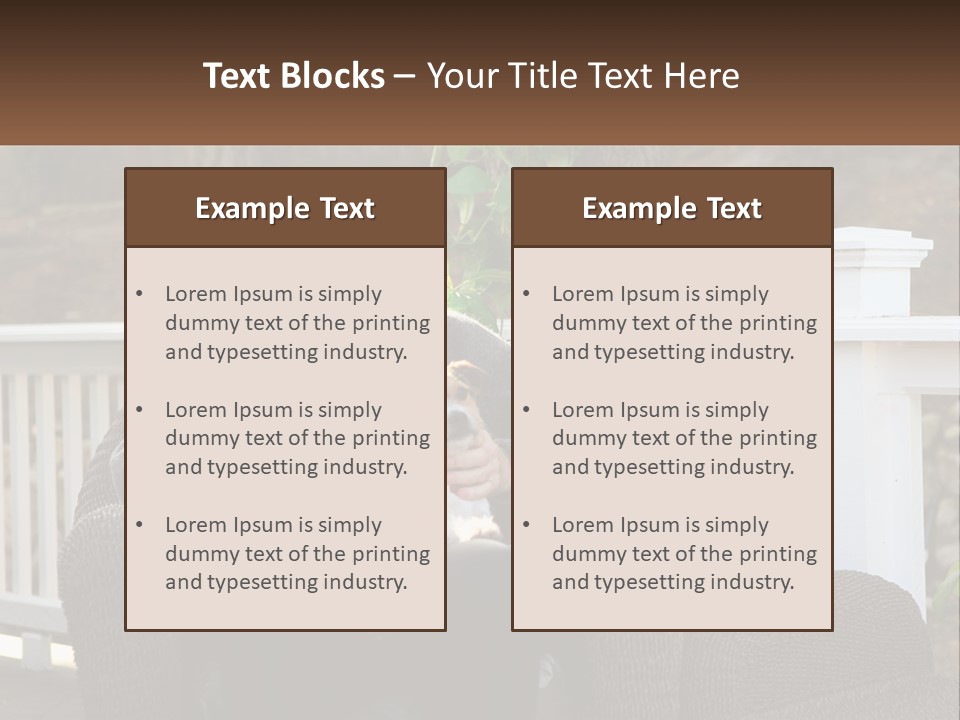 A Man Sitting On A Chair Holding A Dog PowerPoint Template