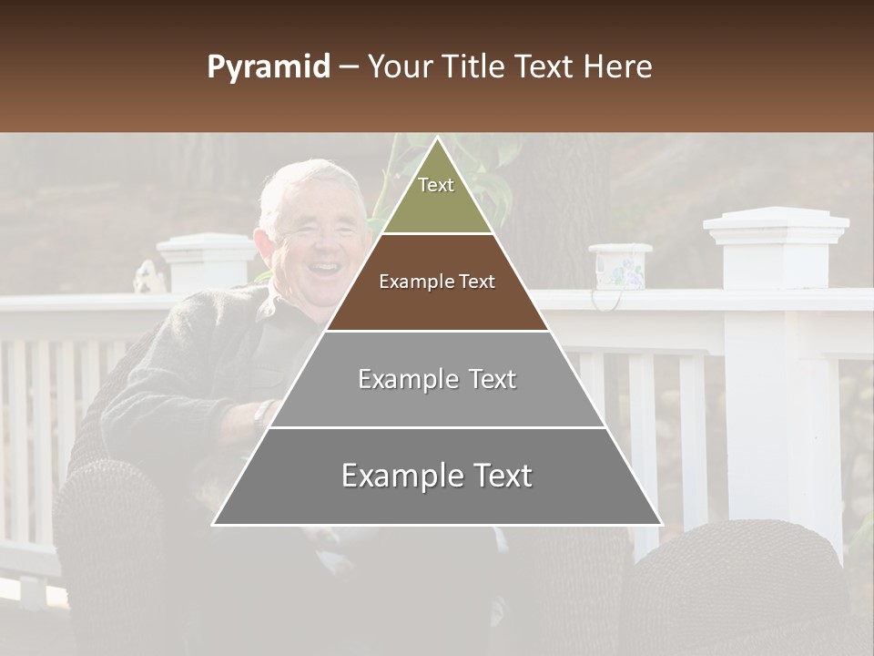 A Man Sitting On A Chair Holding A Dog PowerPoint Template