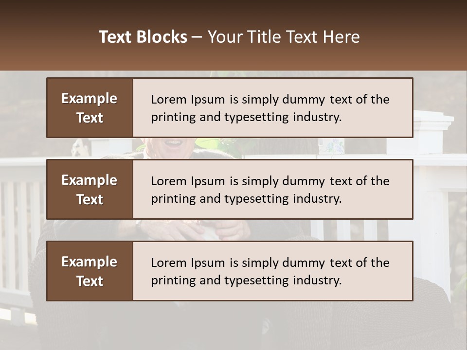A Man Sitting On A Chair Holding A Dog PowerPoint Template