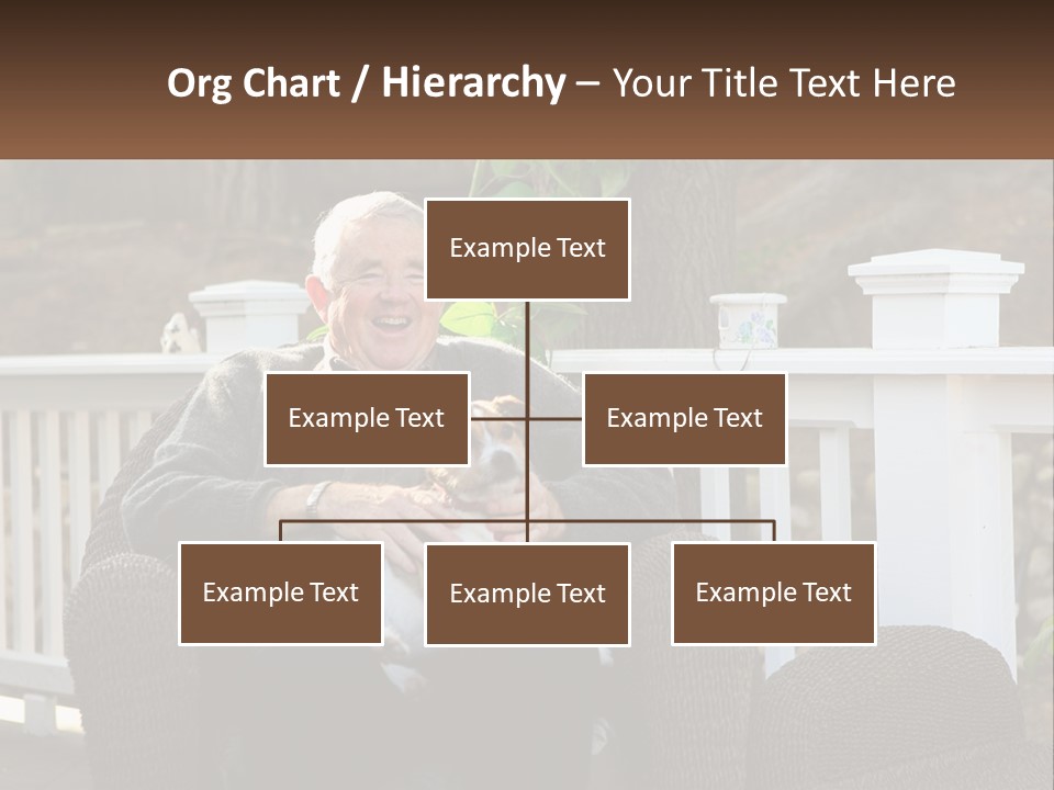 A Man Sitting On A Chair Holding A Dog PowerPoint Template