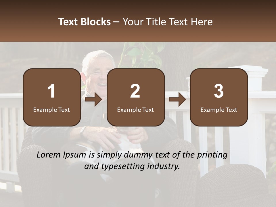 A Man Sitting On A Chair Holding A Dog PowerPoint Template