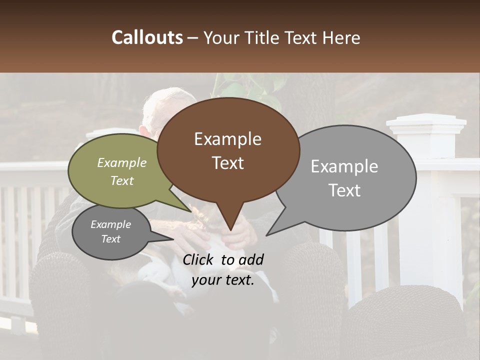 A Man Sitting On A Chair Holding A Dog PowerPoint Template