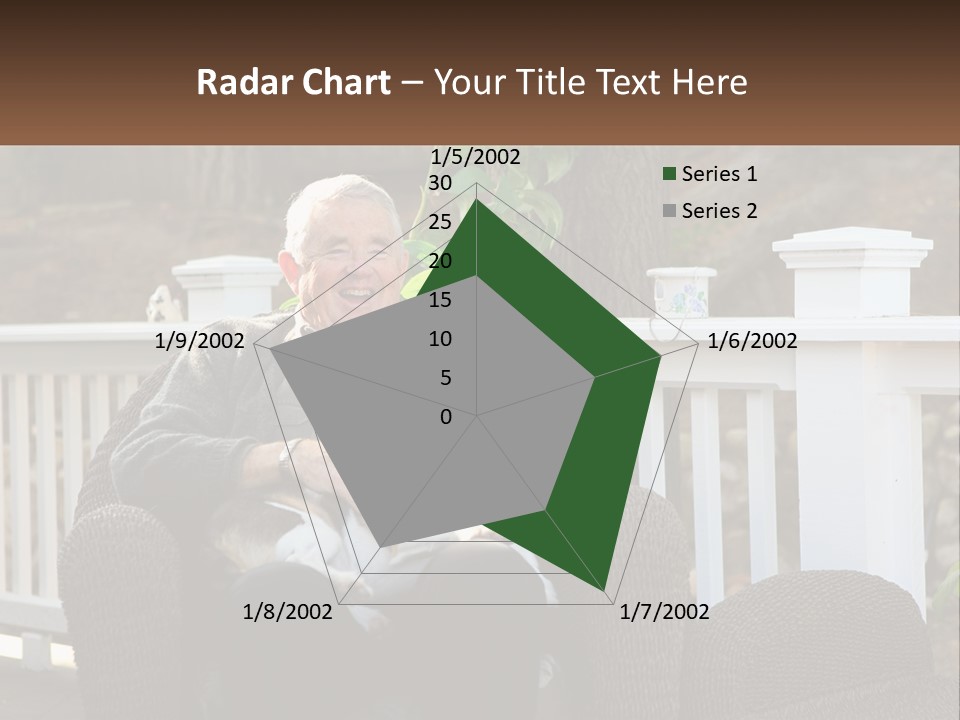 A Man Sitting On A Chair Holding A Dog PowerPoint Template