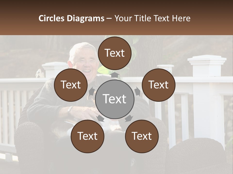 A Man Sitting On A Chair Holding A Dog PowerPoint Template