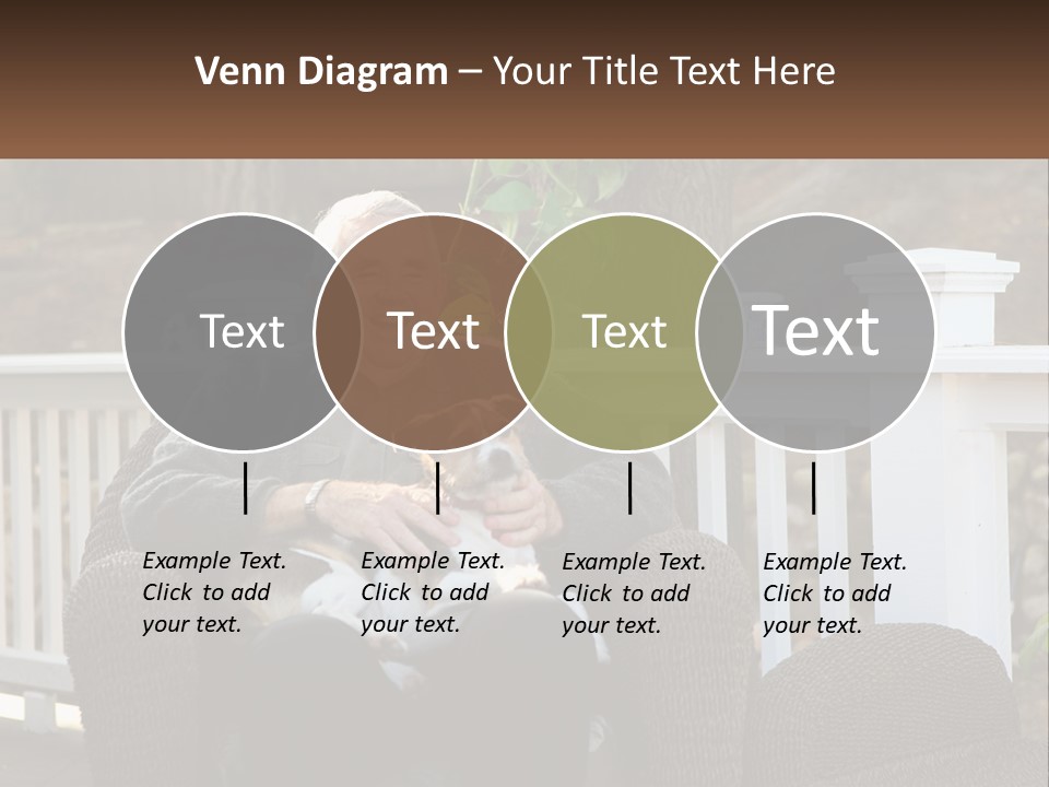 A Man Sitting On A Chair Holding A Dog PowerPoint Template