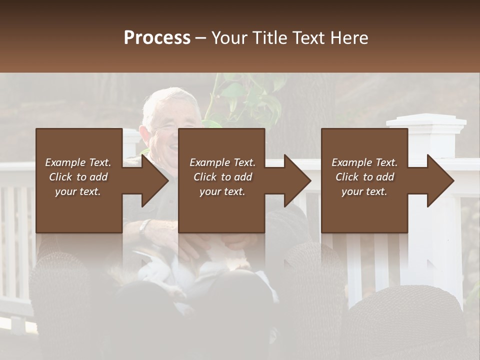 A Man Sitting On A Chair Holding A Dog PowerPoint Template