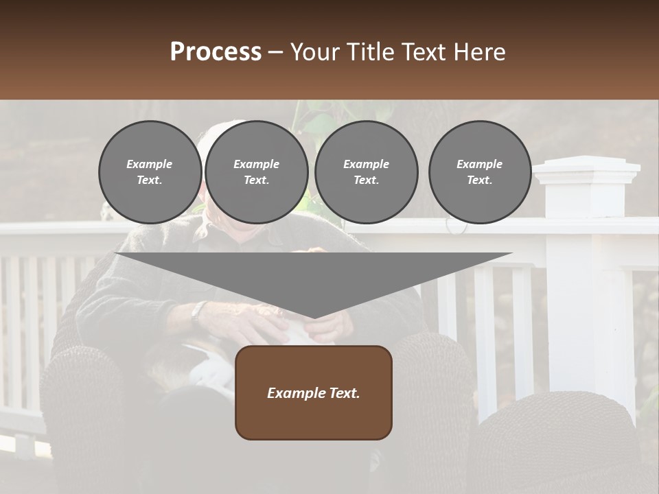 A Man Sitting On A Chair Holding A Dog PowerPoint Template