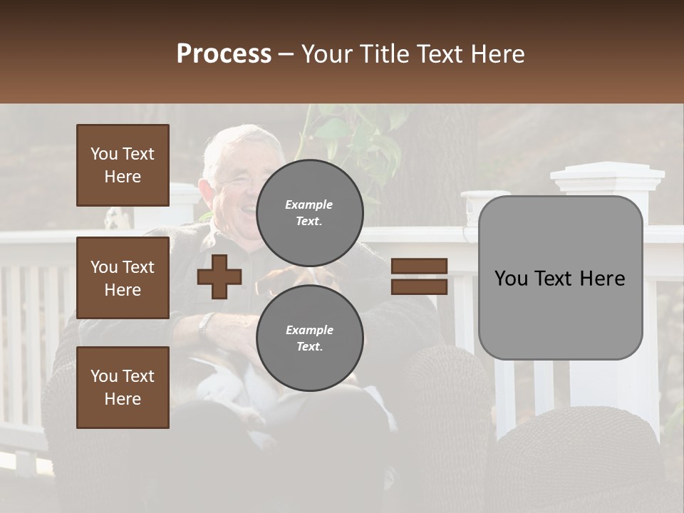 A Man Sitting On A Chair Holding A Dog PowerPoint Template
