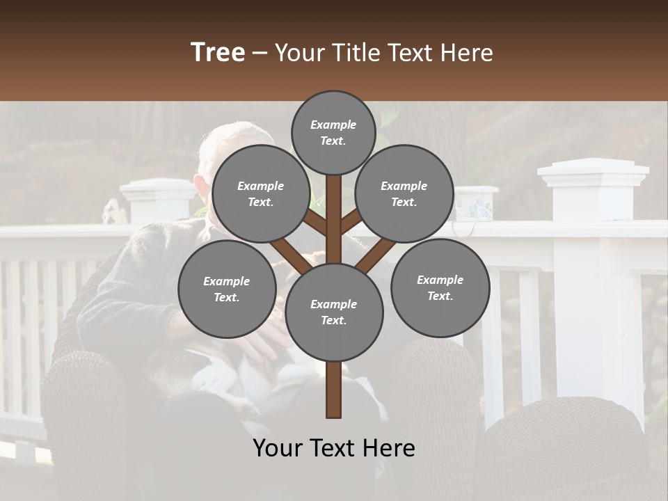 A Man Sitting On A Chair Holding A Dog PowerPoint Template